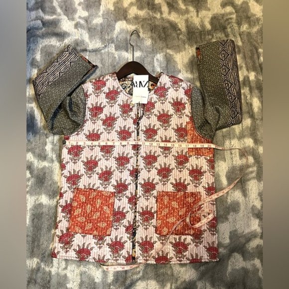 Zara Reversible Quilted Patterned Jacket Size XS - Picture 7 of 12